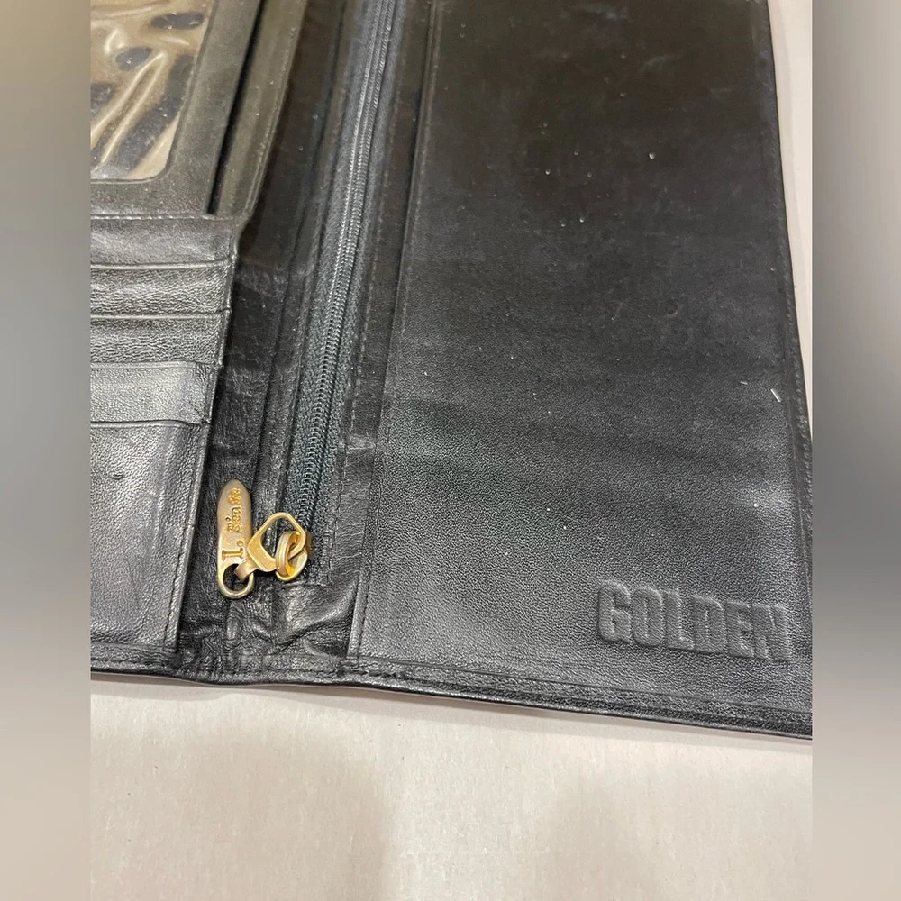 Vintage wallet I.Sen Se gold and black